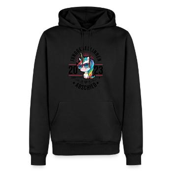 Junggesellinnen Abschied 2023 Einhorn - Männer Premium Bio Hoodie - Schwarz - Vorne - Nico (187cm)