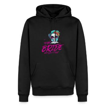 Squelette de mariage Team Bride - Sweat à capuche Premium bio Homme - noir - Devant - Nico (187cm)