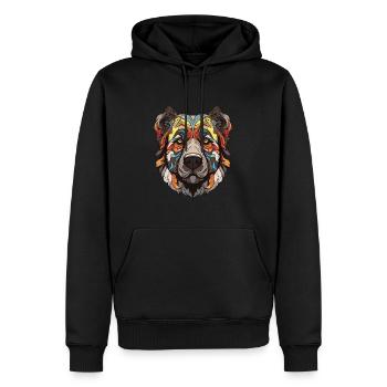 Tête de chien Kangal - Sweat à capuche Premium bio Homme - noir - Devant - Nico (187cm)