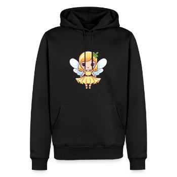 Fairy Comic Cute - Men’s Premium Organic Hoodie - black - Front - Nico (187cm)