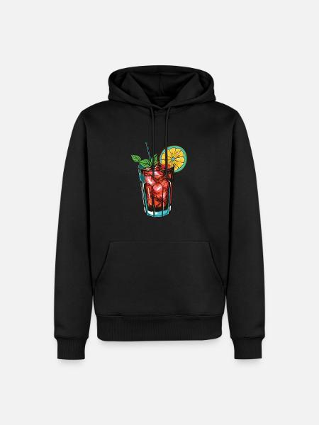 Limonade Drink Symbol - Männer Premium Bio Hoodie - Schwarz
