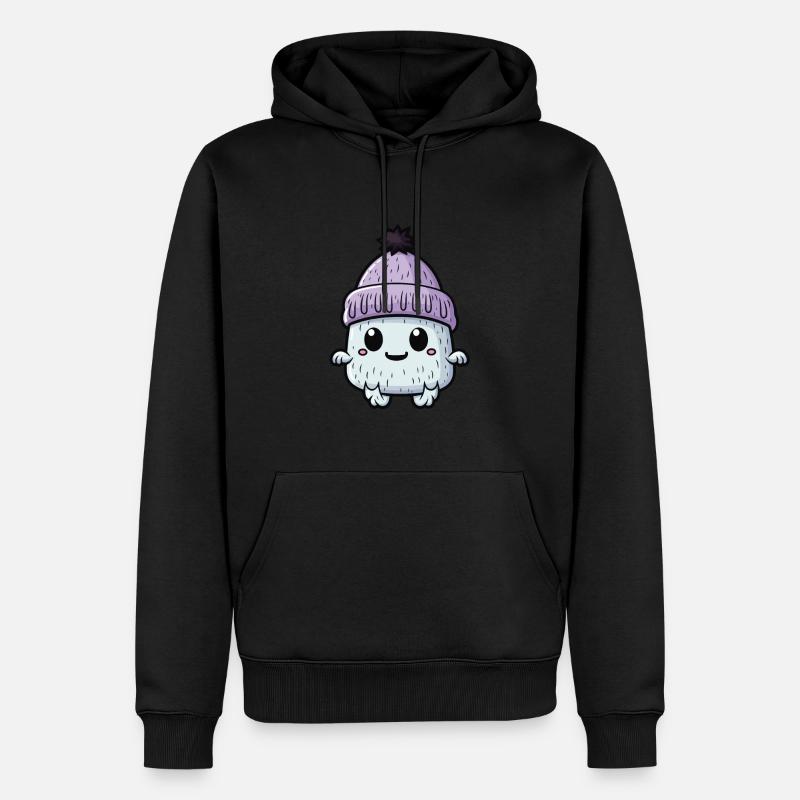 Créature d’hiver froide esquimaude - Sweat à capuche Premium bio Homme - noir
