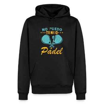 Fun Padel I Can't I Have Padel Padel Player - Männer Premium Bio Hoodie - Schwarz - Vorne - Nico (187cm)