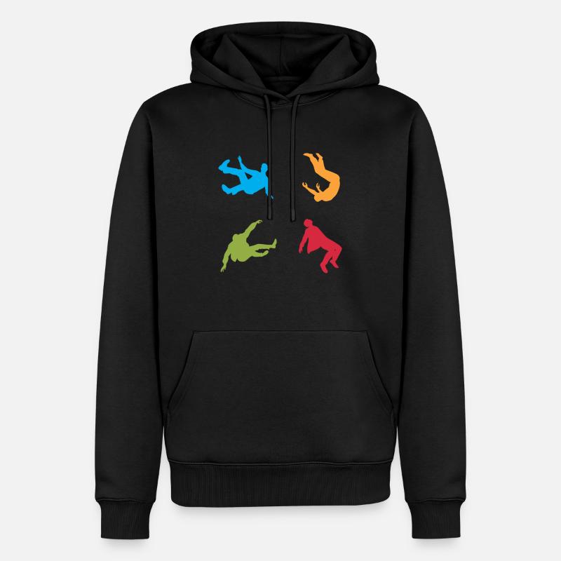 Parkour Traceur Freerunner - Sweat à capuche Premium bio Homme - noir
