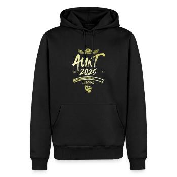 Tante 2025 Loading Spruch - Männer Premium Bio Hoodie - Schwarz - Vorne - Nico (187cm)