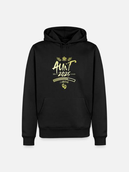 Aunt 2025 Loading Saying - Men’s Premium Organic Hoodie - black