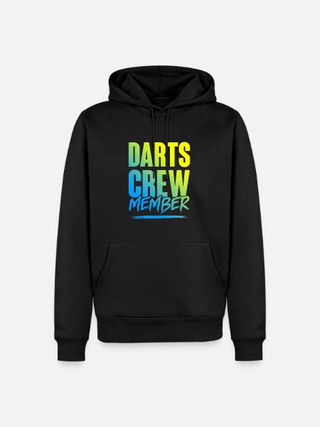 Darts Crew - Männer Premium Bio Hoodie - Schwarz