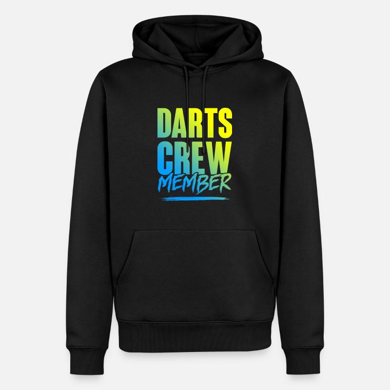 Équipe de fléchettes - Sweat à capuche Premium bio Homme - noir