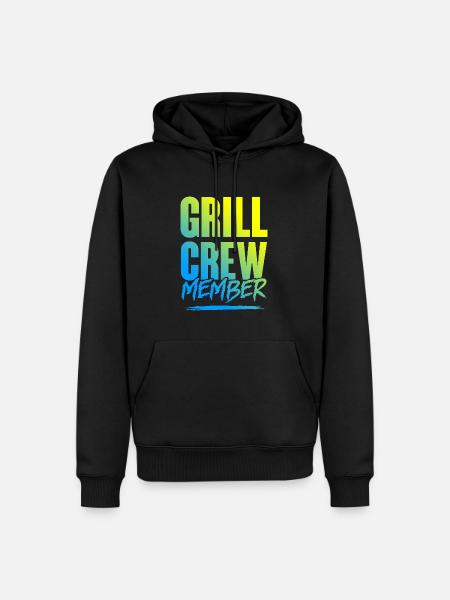 Grill Crew - Men’s Premium Organic Hoodie - black