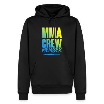 Mma Crew - Männer Premium Bio Hoodie - Schwarz - Vorne - Nico (187cm)