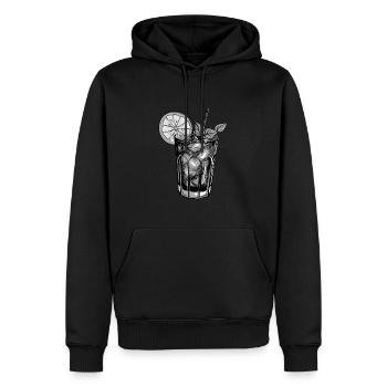 Limonade Getränk - Männer Premium Bio Hoodie - Schwarz - Vorne - Nico (187cm)