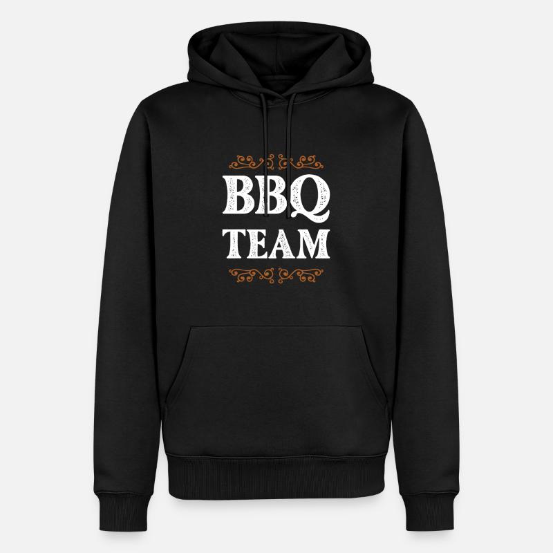 Équipe de barbecue - Sweat à capuche Premium bio Homme - noir