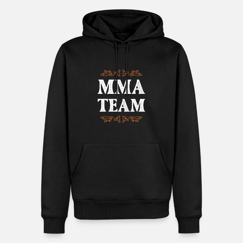 Mma Crew - Männer Premium Bio Hoodie - Schwarz