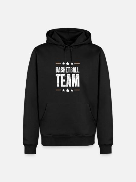 Basketball Team - Men’s Premium Organic Hoodie - black