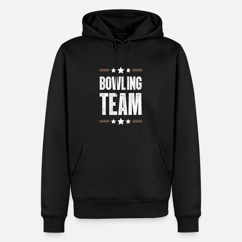 Équipe de bowling - Sweat à capuche Premium bio Homme - noir