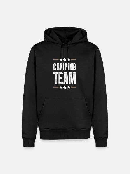 Camping Team - Men’s Premium Organic Hoodie - black