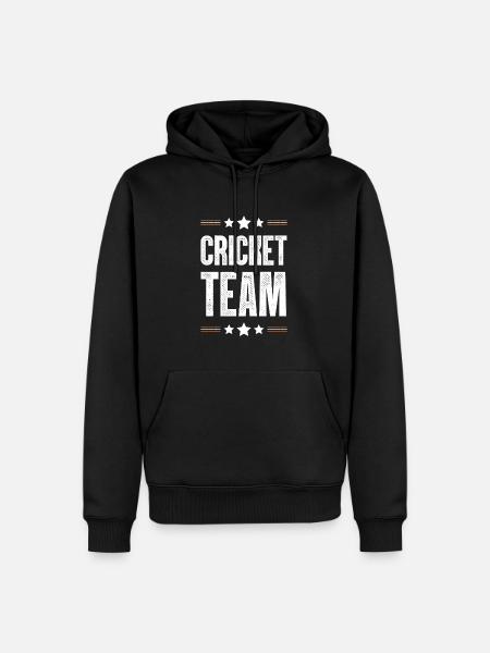 Cricket Team - Men’s Premium Organic Hoodie - black