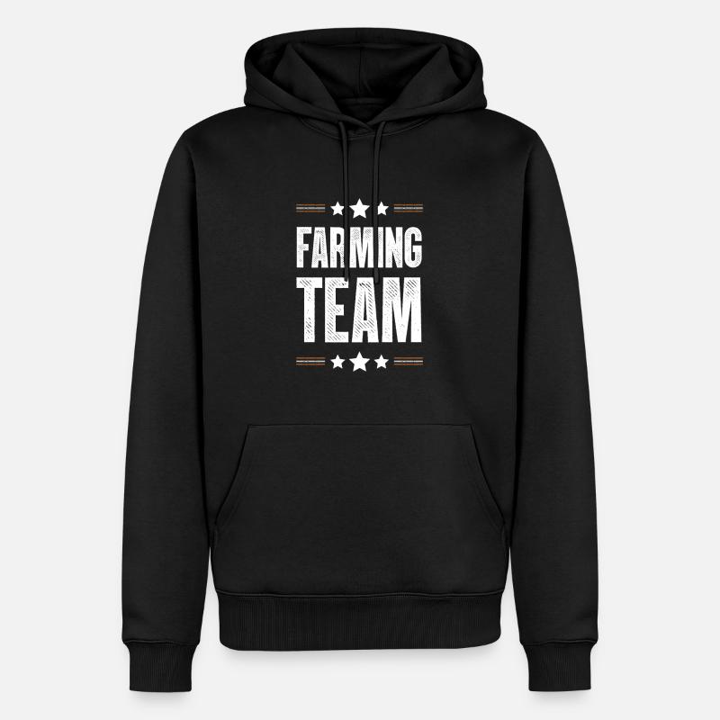 Équipe agricole - Sweat à capuche Premium bio Homme - noir