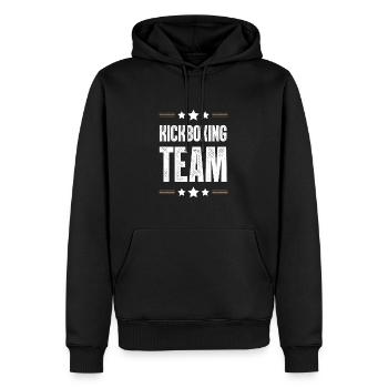 Kickboxing Team - Männer Premium Bio Hoodie - Schwarz - Vorne - Nico (187cm)