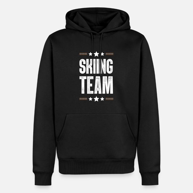 Équipe de ski - Sweat à capuche Premium bio Homme - noir