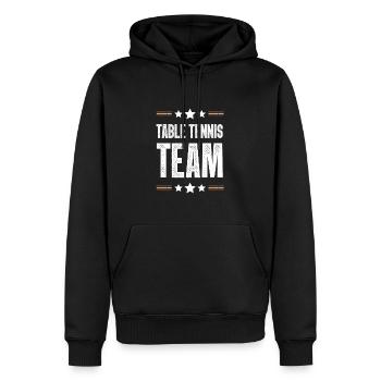 Table Tennis Team - Männer Premium Bio Hoodie - Schwarz - Vorne - Nico (187cm)