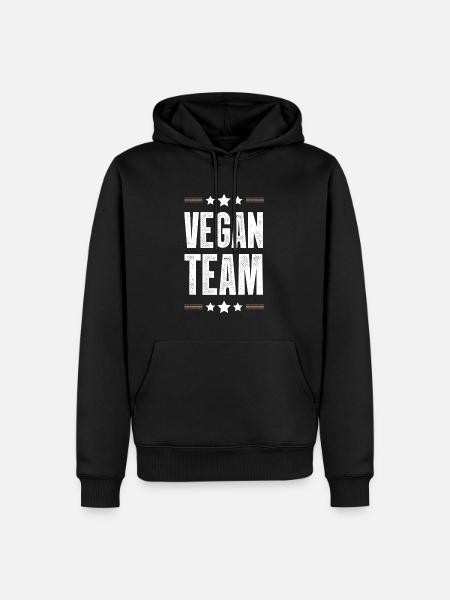 Vegan Team - Men’s Premium Organic Hoodie - black