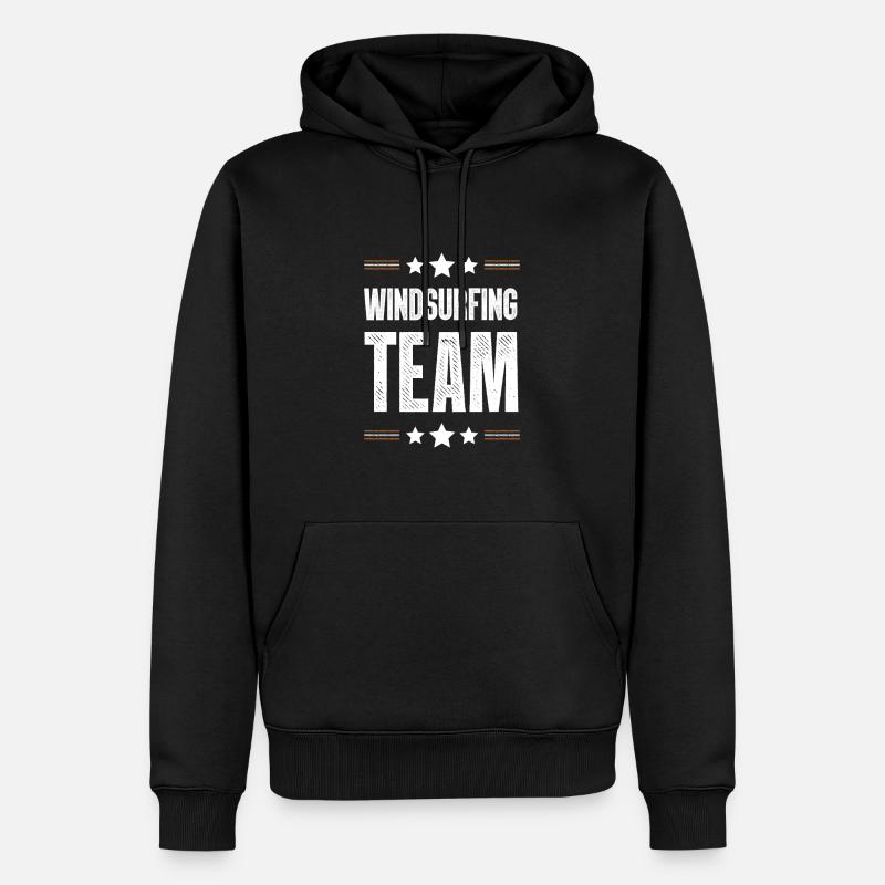 Équipe de planche à voile - Sweat à capuche Premium bio Homme - noir