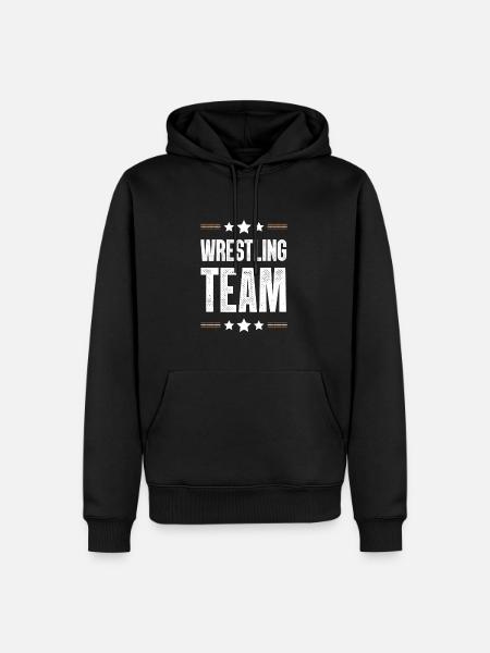 Équipe de lutte - Sweat à capuche Premium bio Homme - noir