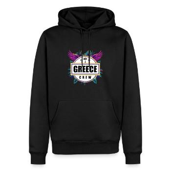 Grèce Équipage Tropical - Sweat à capuche Premium bio Homme - noir - Devant - Nico (187cm)