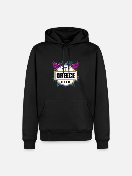 Grèce Équipage Tropical - Sweat à capuche Premium bio Homme - noir