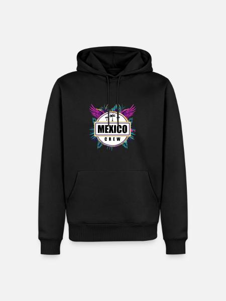 Mexiko Crew Tropisch - Männer Premium Bio Hoodie - Schwarz