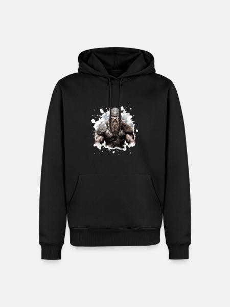 Viking Oding Muscles Bodybuilding - Men’s Premium Organic Hoodie - black
