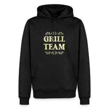 Grill Team - Männer Premium Bio Hoodie - Schwarz - Vorne - Nico (187cm)