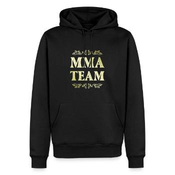 Mma Team - Männer Premium Bio Hoodie - Schwarz - Vorne - Nico (187cm)