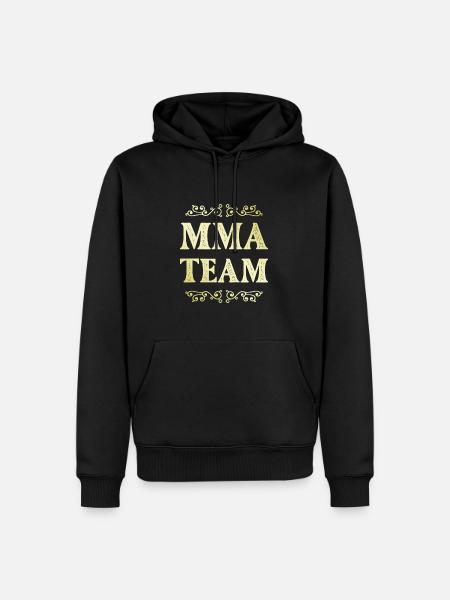 Mma Team - Männer Premium Bio Hoodie - Schwarz