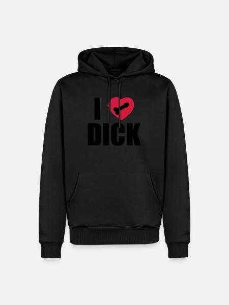 I Love Dick - Sweat à capuche Premium bio Homme - noir