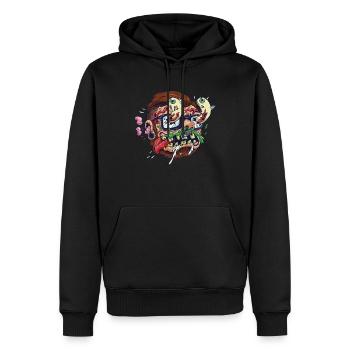 Crazy skater swag - Männer Premium Bio Hoodie - Schwarz - Vorne - Nico (187cm)