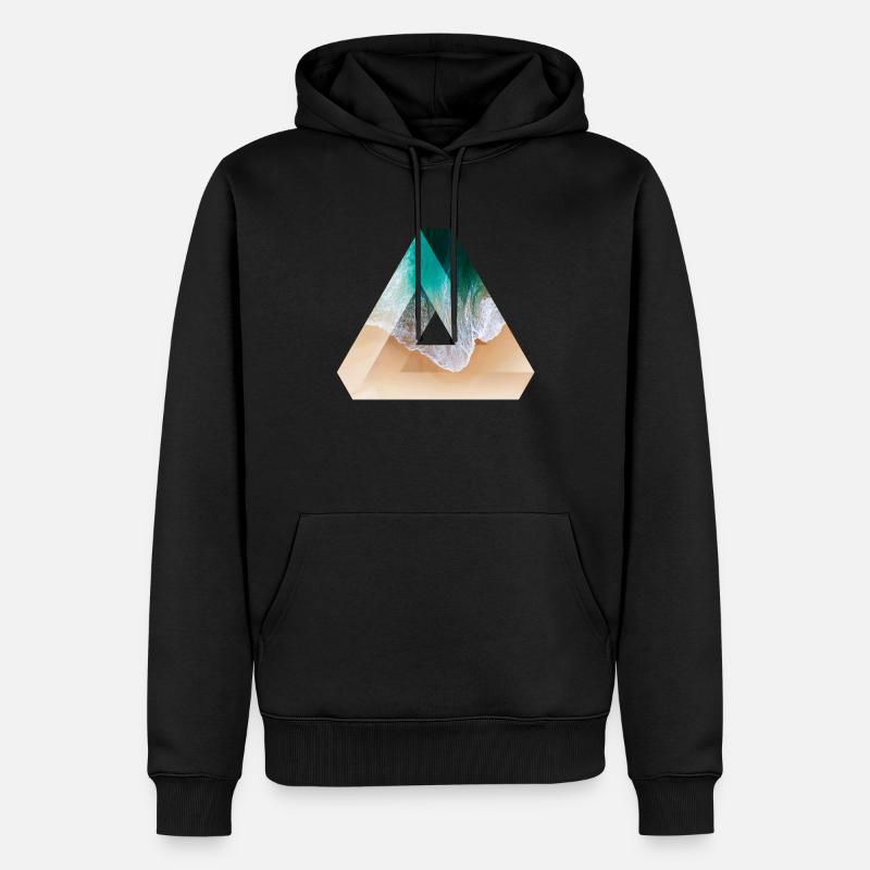 Triangle de Penrose - Sweat à capuche Premium bio Homme - noir