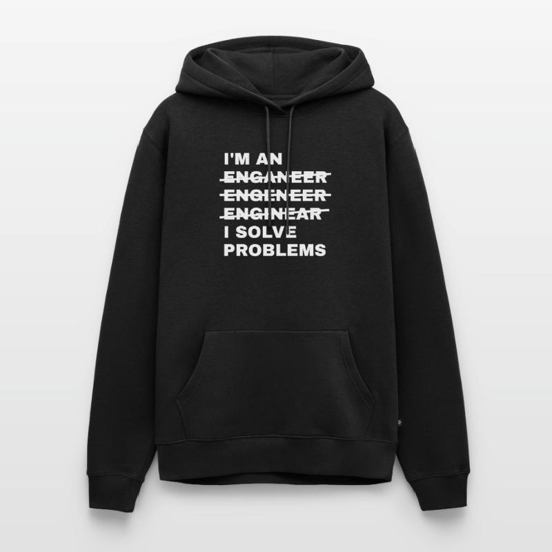 Ich bin ein Enganeer Engeneer Solve Problems Engineer Männer Premium Bio Hoodie