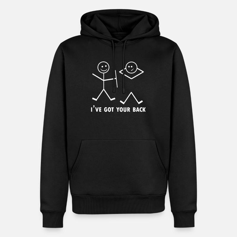 J’ai votre dos - Sweat à capuche Premium bio Homme - noir