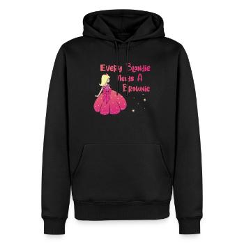 Every Blondie Needs A Brownie Cute Girl Princess - Männer Premium Bio Hoodie - Schwarz - Vorne - Nico (187cm)
