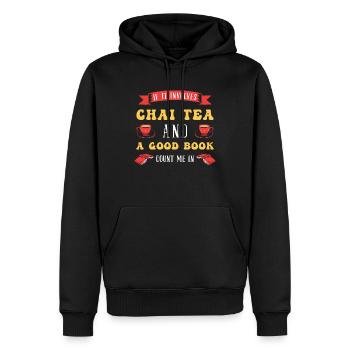 Chai Latte Tee trinken Teetrinker - Männer Premium Bio Hoodie - Schwarz - Vorne - Nico (187cm)