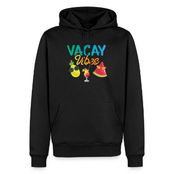 Vacay Vibes - Coctail T-Shirt - Männer Premium Bio Hoodie - Schwarz - Vorne - Nico (187cm)