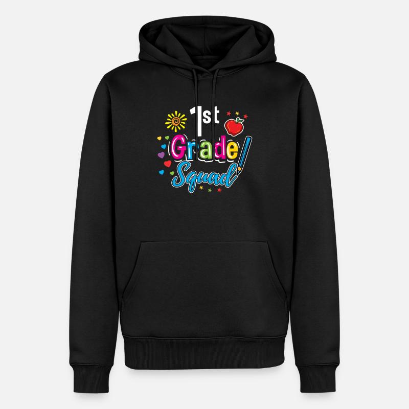 1st Grade Squad Lehrer - Männer Premium Bio Hoodie - Schwarz