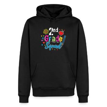 2nd Grade Squad Teacher - Men’s Premium Organic Hoodie - black - Front - Nico (187cm)
