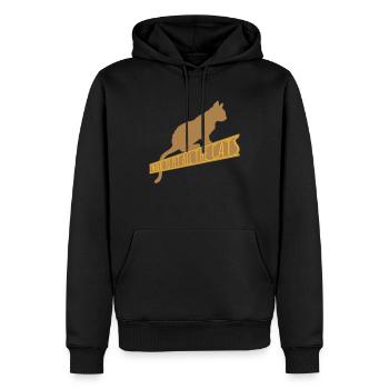Animaux de compagnie tous les chats - Sweat à capuche Premium bio Homme - noir - Devant - Nico (187cm)