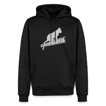 Animaux de compagnie tous les chats - Sweat à capuche Premium bio Homme - noir - Devant - Nico (187cm)
