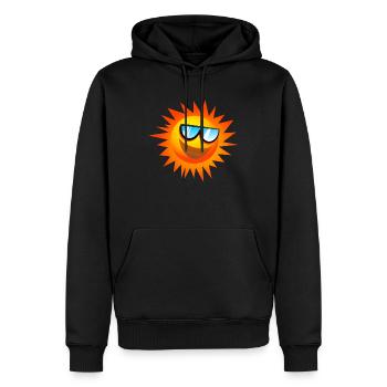 Hot Summer Sun Burst - Men’s Premium Organic Hoodie - black - Front - Nico (187cm)