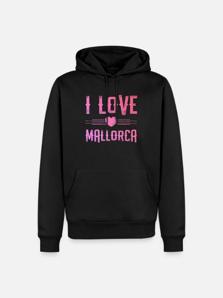 I Love Mallorca - Men’s Premium Organic Hoodie - black