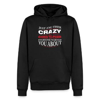 Vornamen Christopher namens Christopher Geschenk - Männer Premium Bio Hoodie - Schwarz - Vorne - Nico (187cm)